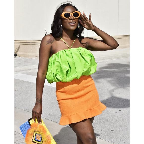 ZARA BLOGGER FAVE!!! High-Waisted Mini Skirt NWT - Picture 3 of 16